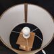 Handcrafted lamp in a contemporary style.