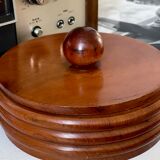 Turned wooden box