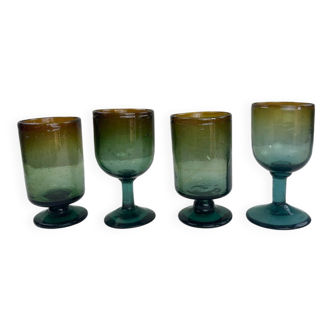 Blown glass goblets