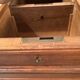 19th century walnut stepped desk