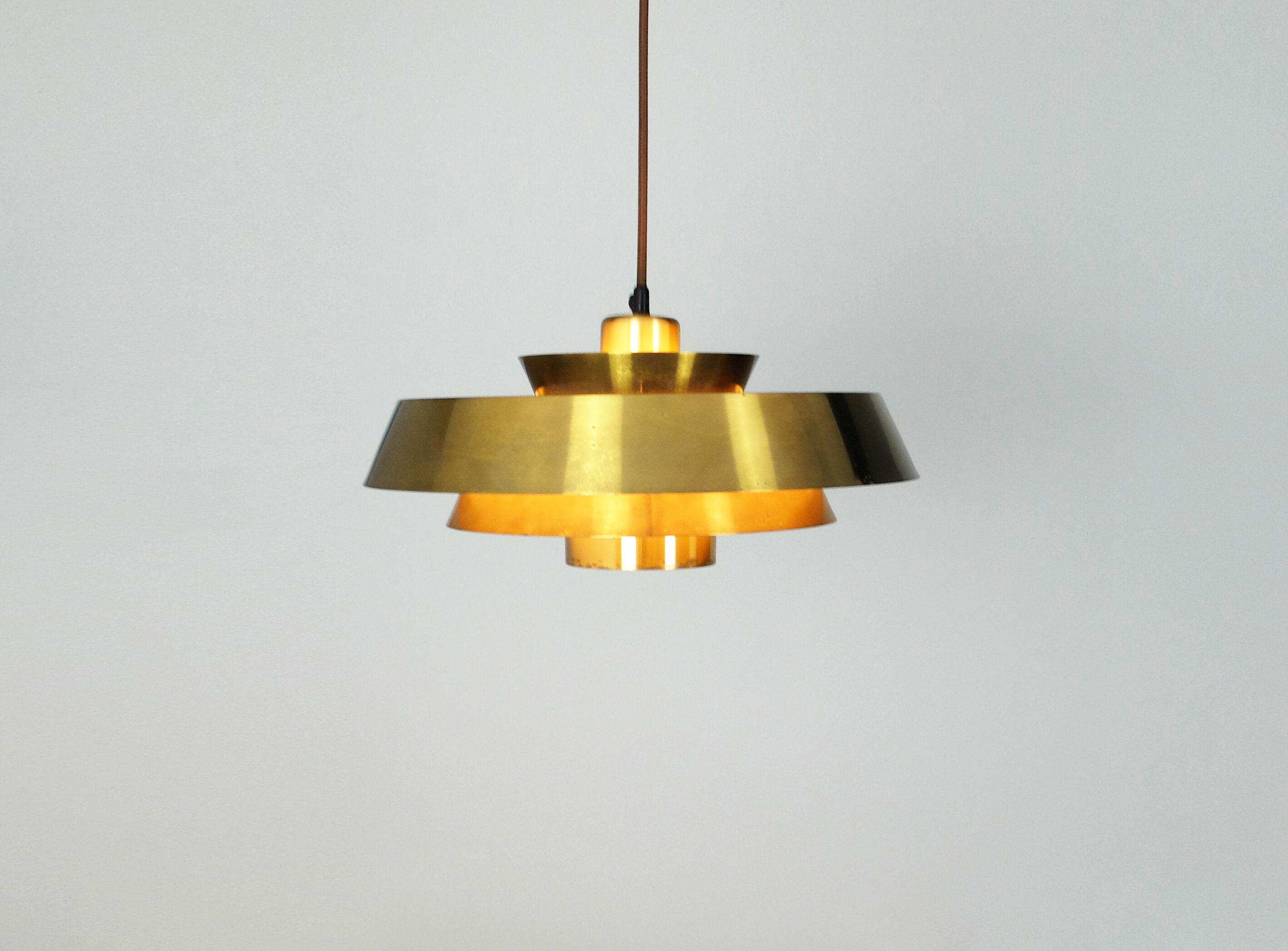 Hanging lamp Nova Brass Jo Hammerborg for Fog & Morup