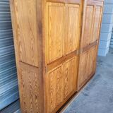 Authentique grand meuble rangement classeur Vintage en bois massif