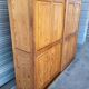 Authentic large vintage solid wood filing cabinet