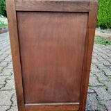 Bedside table art deco chene and pink marble