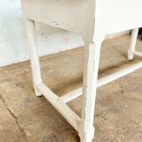 Old white farmhouse table
