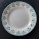 9 Assiettes plates dépareillées Terre de fer tons verts bleus