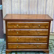 Louis Philippe vintage chest of drawers in solid wood from the 1950s.