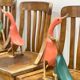 3 administration chairs in solid oak