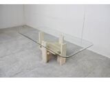 Table basse vintage par Willy Ballez, années 1970