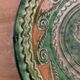 Tito Ubeda Spanish green ceramic fruit cup