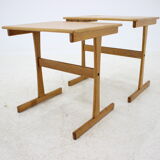 1960s oak nesting tables denmark