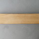 Solid pine wall-mounted coat rack with 4 hooks