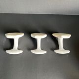 Set of 3 porcelain hooks