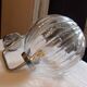 Pair of 1970 chrome and glass sconces