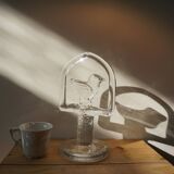 Glass bird suncatcher sculpture