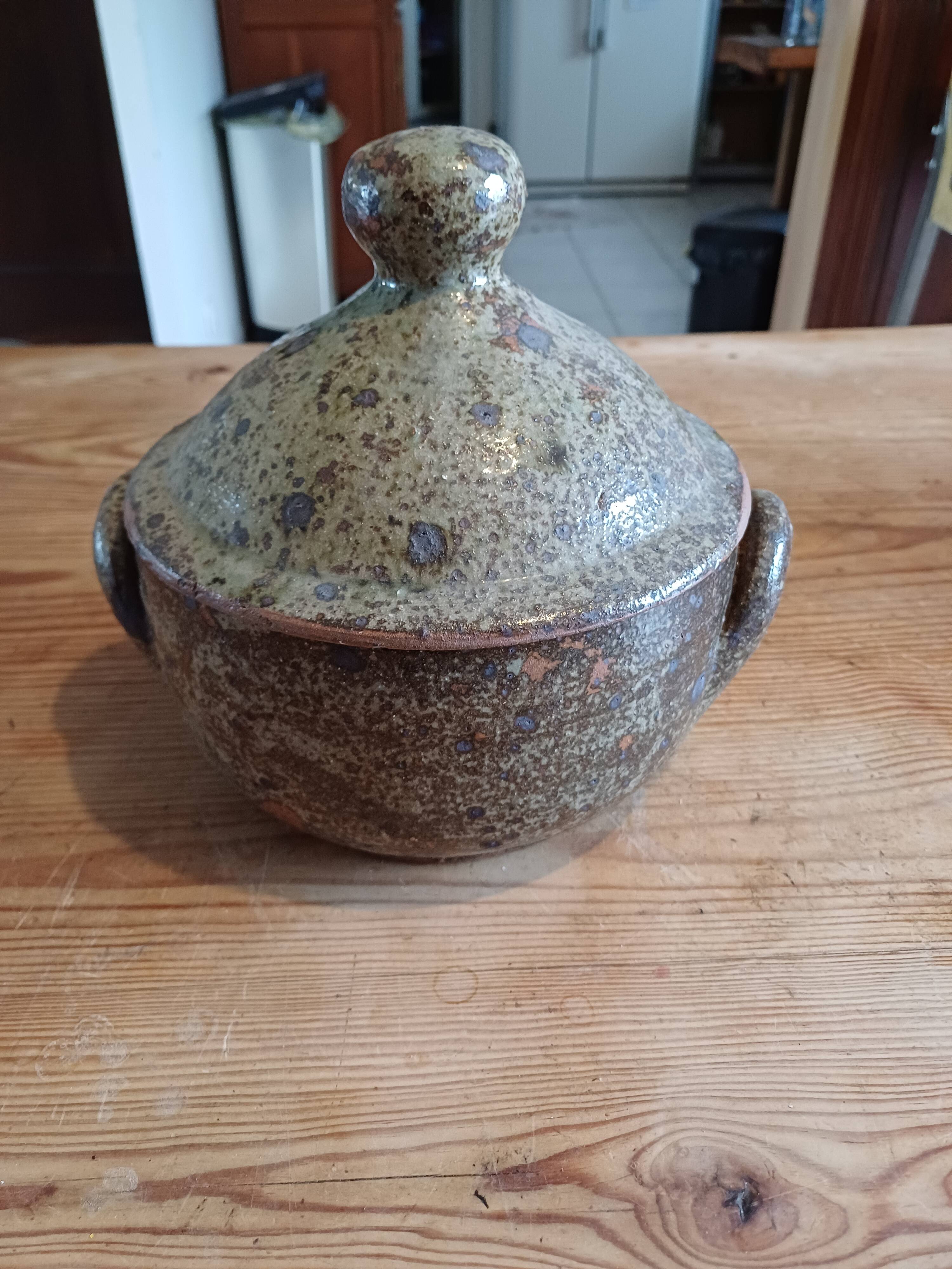 1960s Stoneware Soup Tureen or Empty Pocket