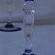 Cristal d'Arques - 6 Wine glasses model Blue Waltz - Double layer crystal