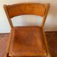 Pair of chairs elm leather