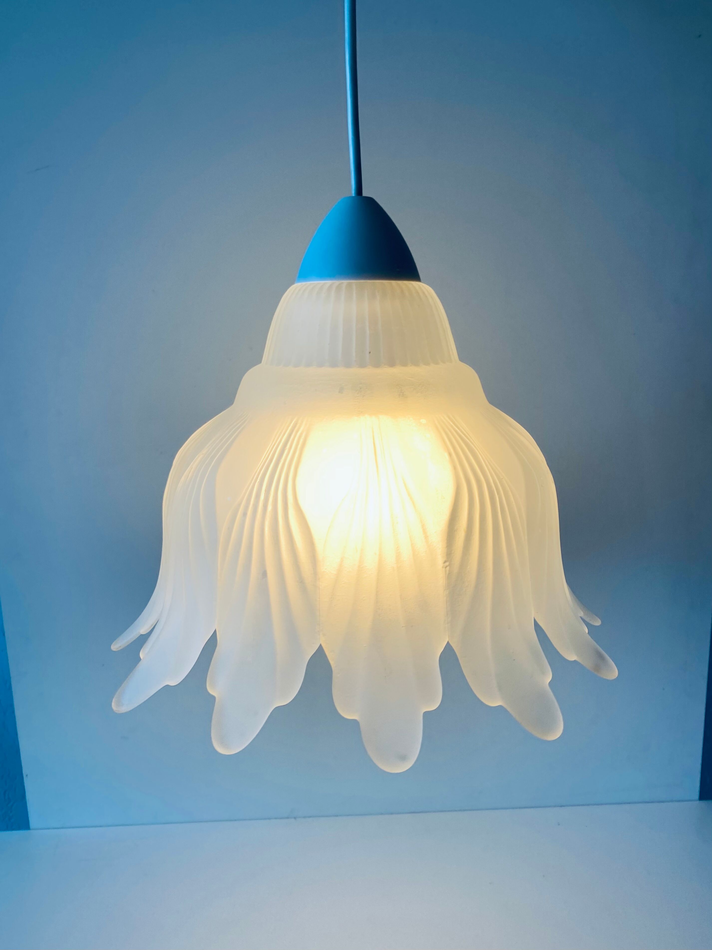 Glass vegetable hanging lamp