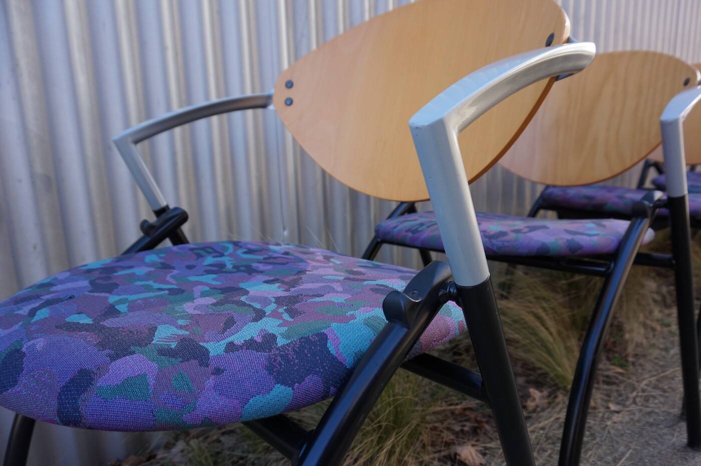 Set of 6 Vepa Alpine stackable chairs, conference chairs, dining room chair