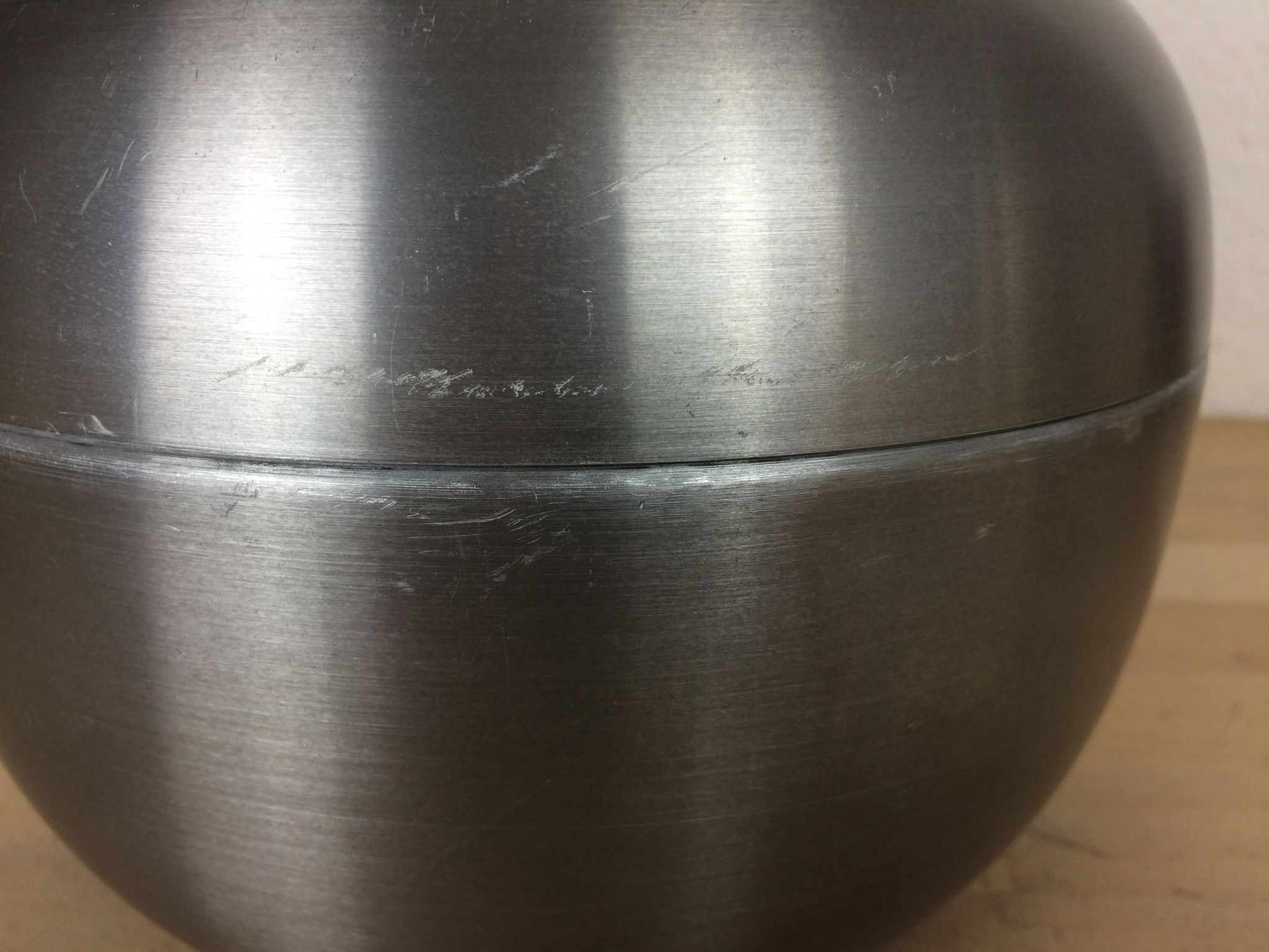 70s aluminum pear ice bucket