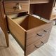 Vintage Mid-Century brass sabot ministerial/management desk