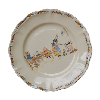 Assiettes enfants richards, sarreguemines