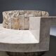 Mactan stone coffee table by Magnussen Ponte, 1980s
