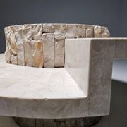 Mactan stone coffee table by Magnussen Ponte, 1980s