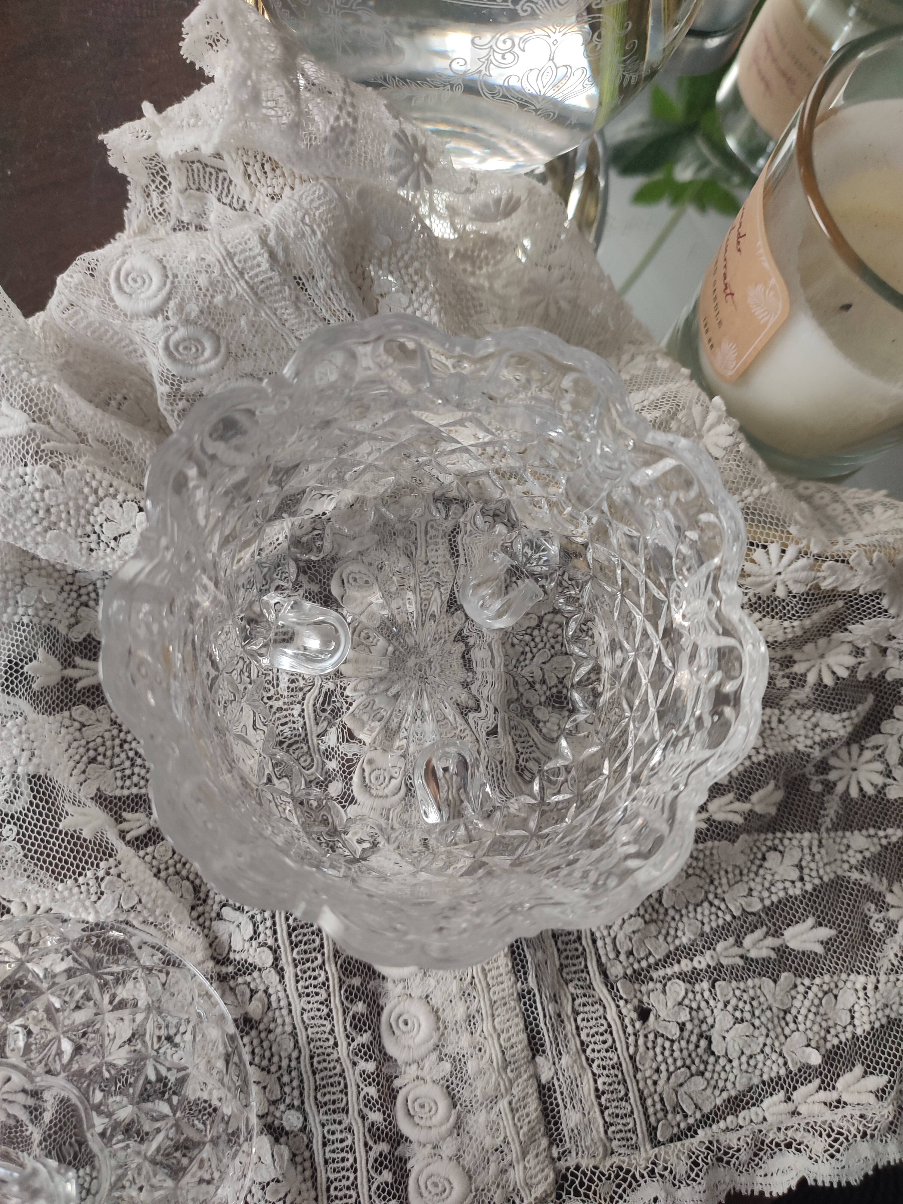 Butterfly crystal glass candy box