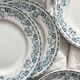 6 flat plates in iron earth “Athens” Saint Amand and Hamage