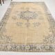 Tapis persan crème et bleu