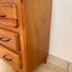 Vintage chest of drawers with compass feet