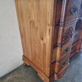 Double drop-leaf commode - Chippendale, Mahogany - Cherry wood