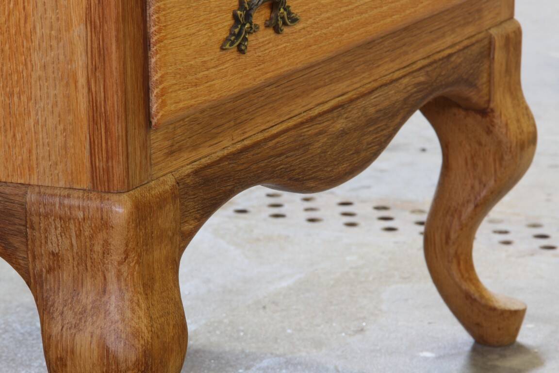 Vintage Danish 1967 Highboy 6 Drawer Dresser in Oak