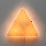 Mid-Century Minimalist Triangular Ceiling Lamp in Fibreglass, 1960s