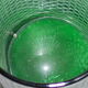 Vintage emerald green color glass pitcher