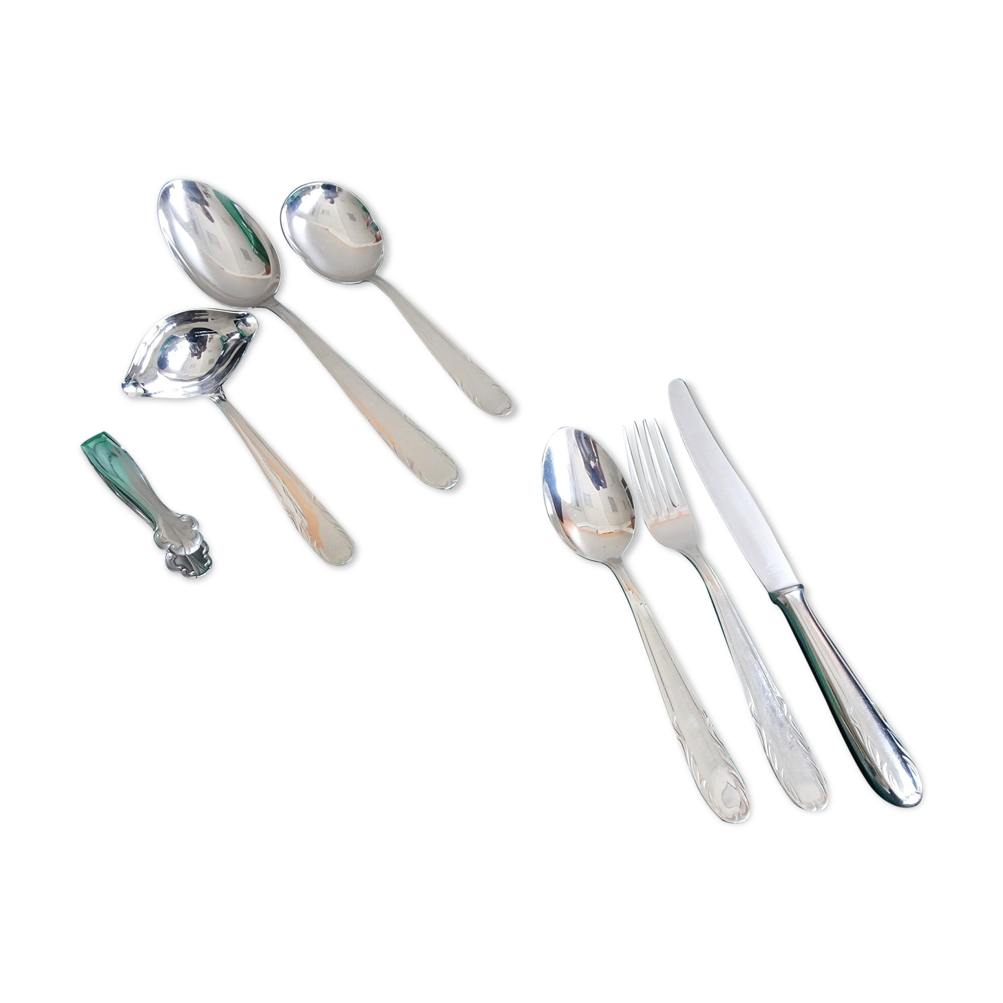 Couverts en acier inoxydable pour 12 personnes, couverts en acier inoxydable 68 pièces