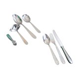 Couverts en acier inoxydable pour 12 personnes, couverts en acier inoxydable 68 pièces