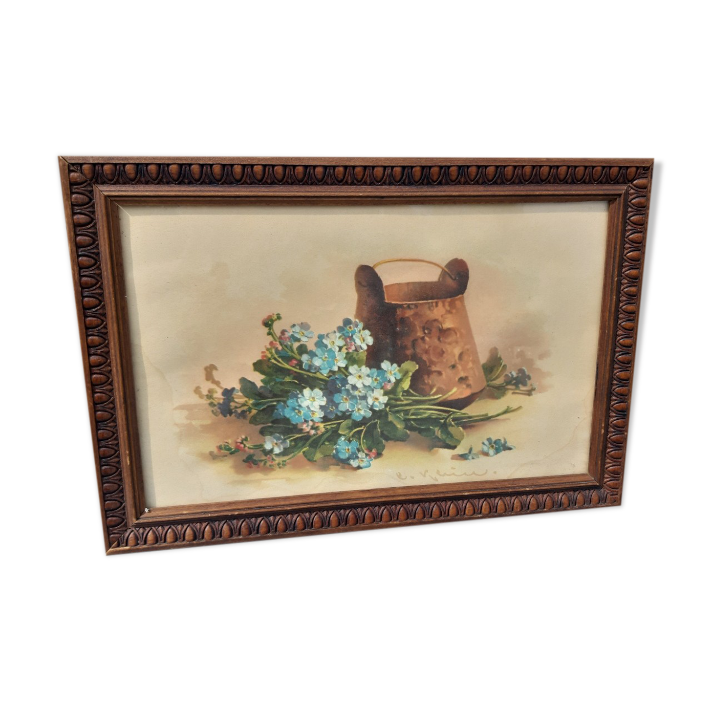 Myosotis flower painting