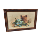 Myosotis flower painting