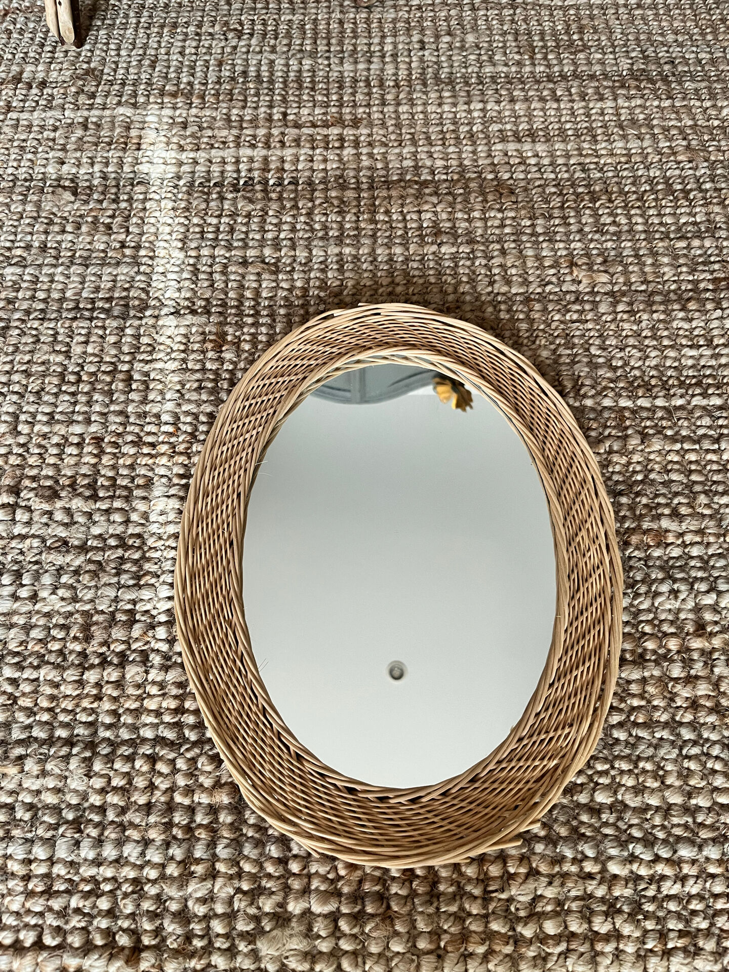Wicker mirror