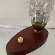 Teak and glass lamp from the 50s 60s