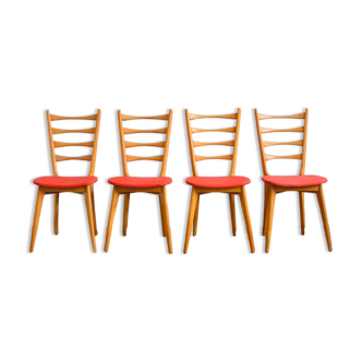 Suite de 4 chaises vintage 1960s