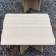 Set of 3 travertine trundle coffee tables from the 70s