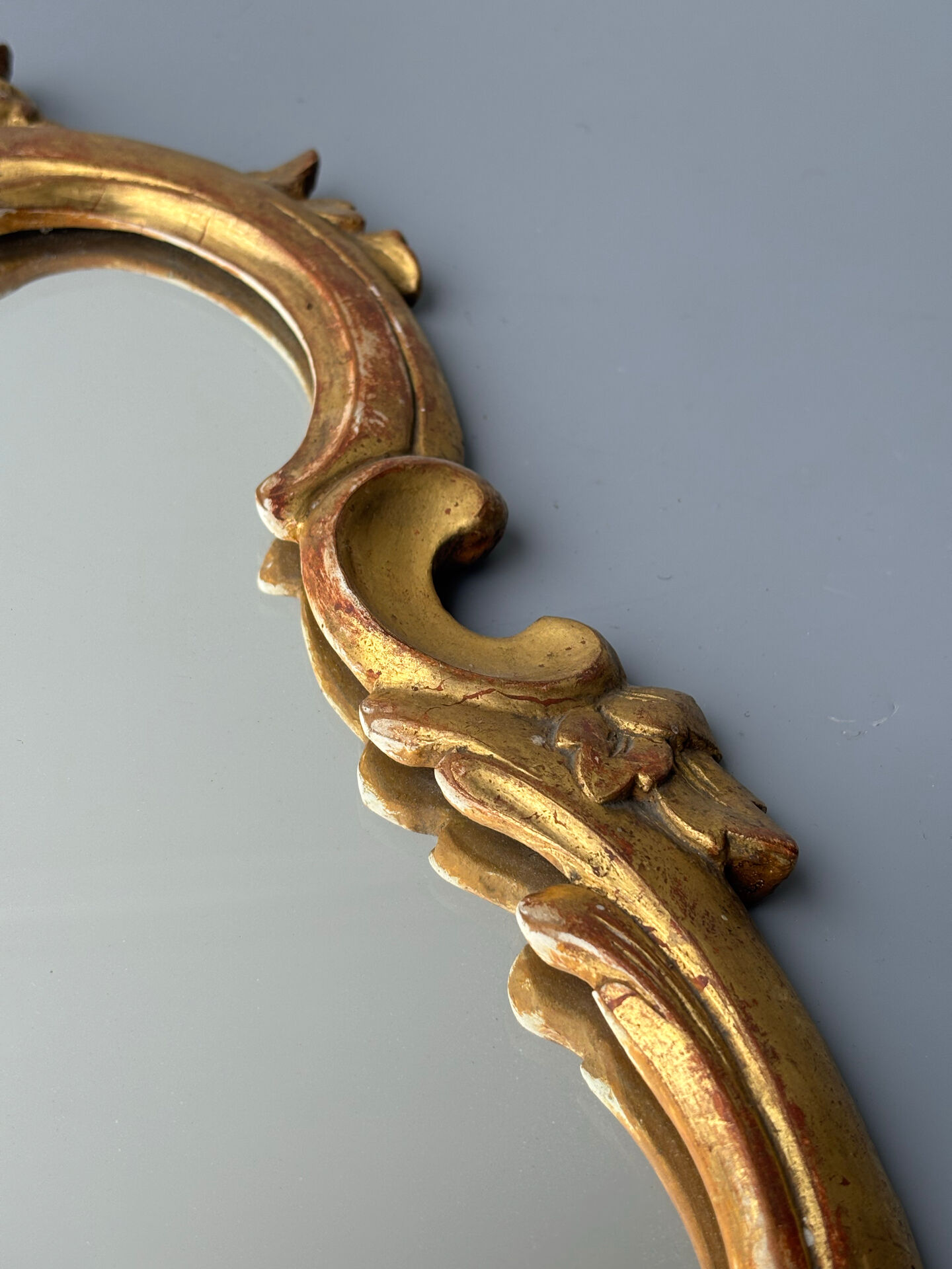 Antique gilded wooden mirror – Louis XV style