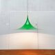 Semi-model tulip pendant lamp green space Danish mid-century by Claus Bondrup and Torsten Thorup for Fog & Mørup, 1960s, set of 2