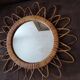 Vintage rattan sun mirror 46cm