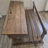 Authentic Double School Desk from the Early 20th Century (1900-1940) -