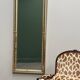 Gilt faux-bamboo wall mirror, Italy, 1970s.